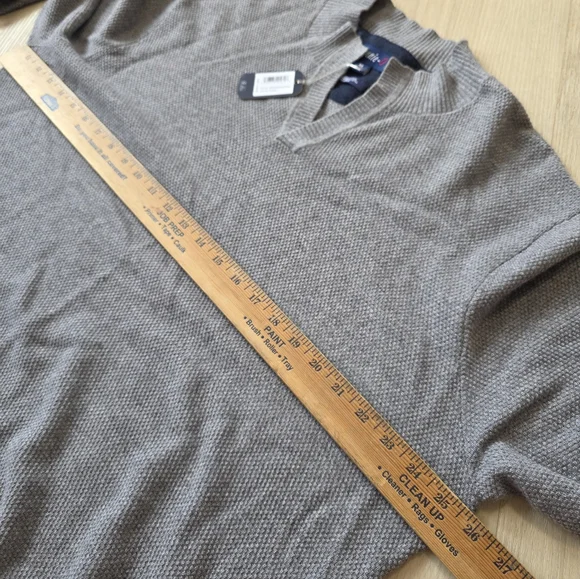 Johnnie O Estaban Johnny Collar Sweater Men's Size XL Gray